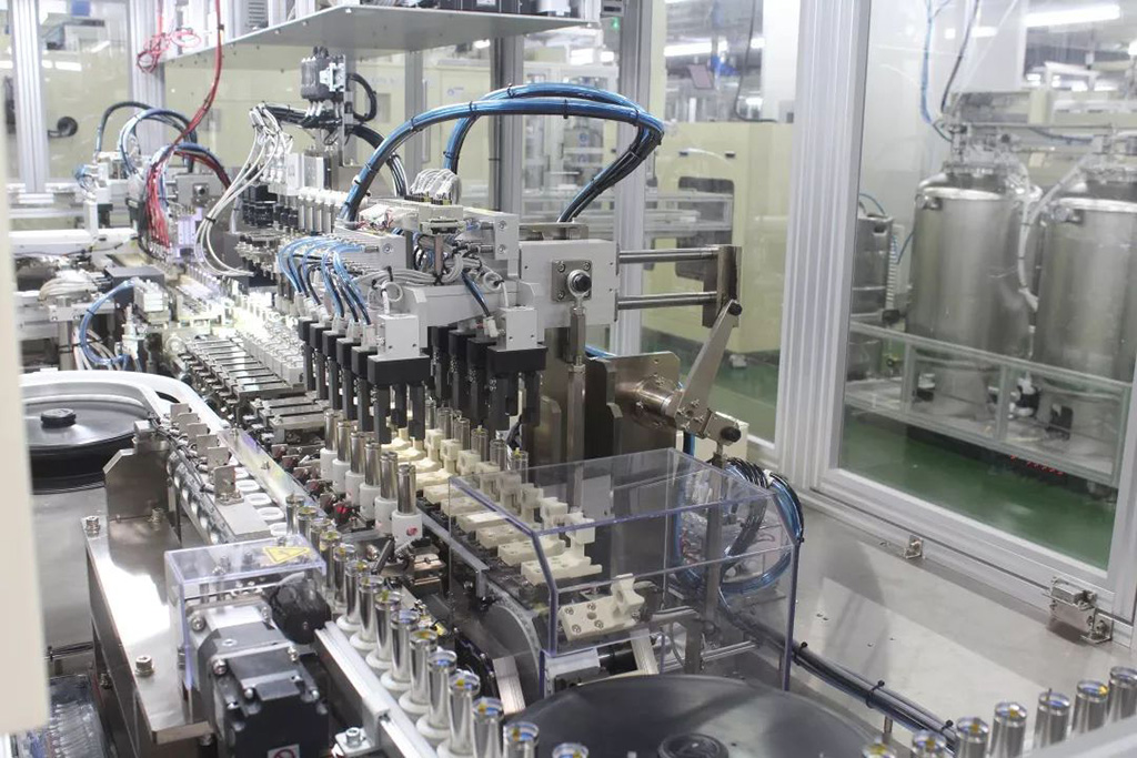 China’s lithium battery cells production line