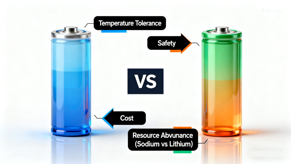 Comparison of Sodium-Ion vs Lithium-Ion Batteries