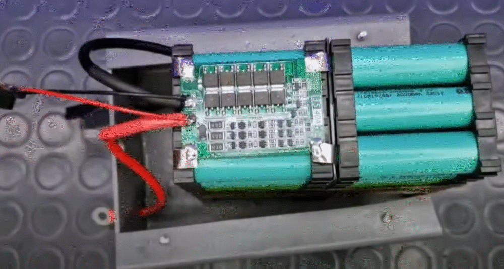 Install the battery pack into the battery case