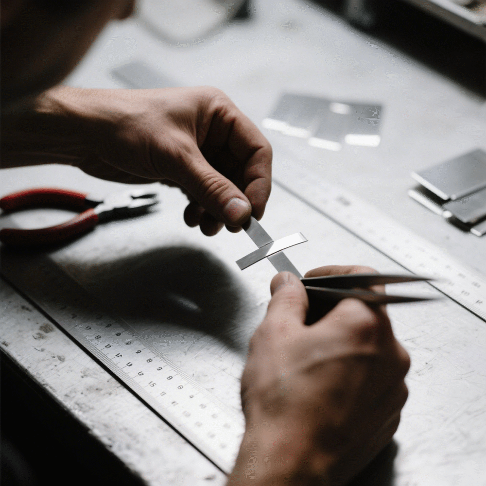 Cutting 18650 battery nickel strips