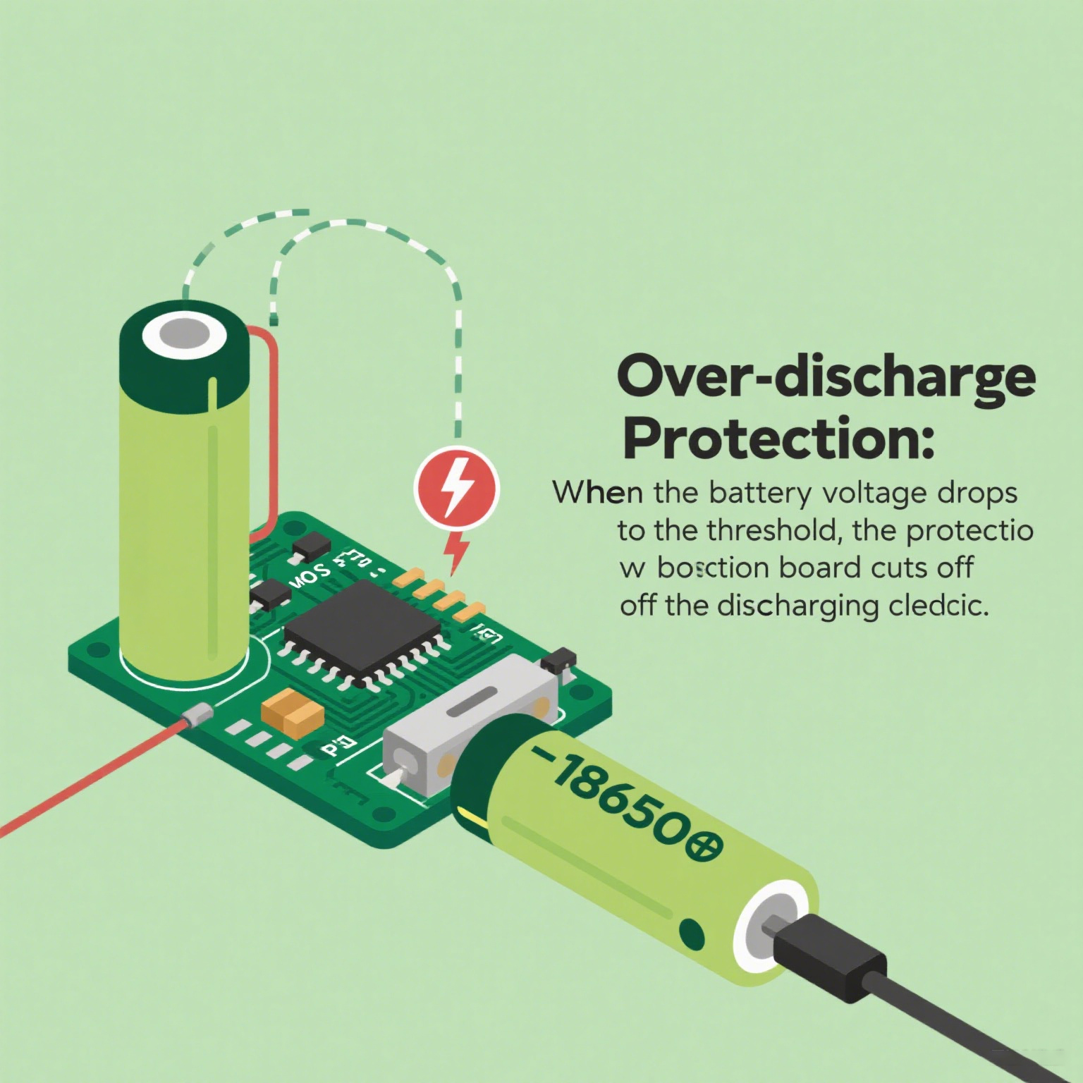 18650 Battery with PCB Protection,Dual Assurance of Safety and Performance