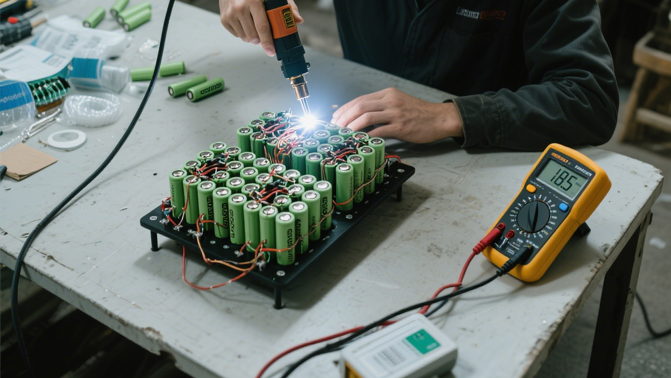 how to build 18650 lithium battery pack with BMS