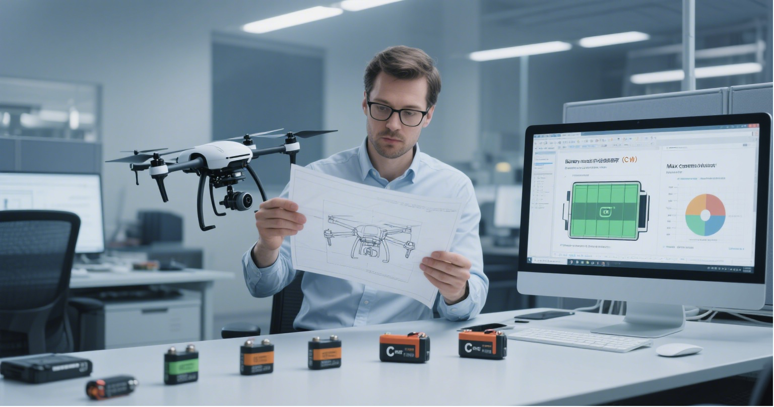 The impact of different battery cell types and discharge rates on drone performance