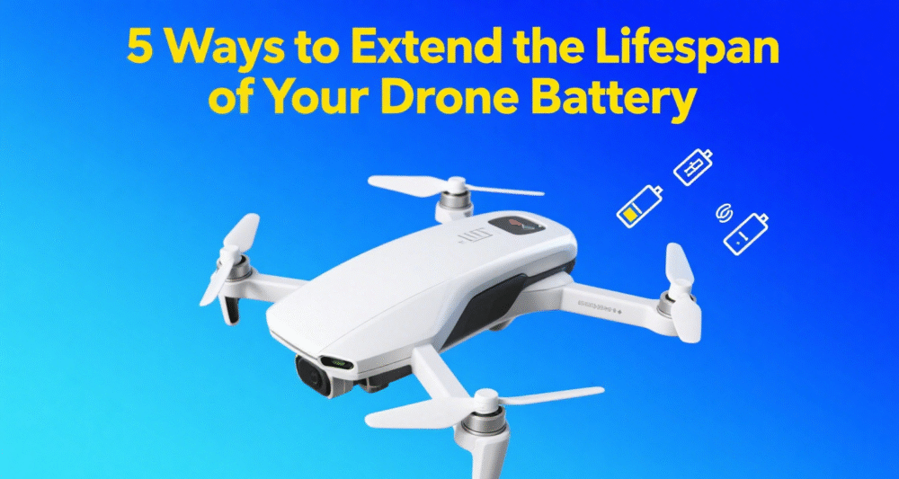Image showcasing 5 Effective Ways to Extend Your Drone Battery Life - Apsenx 18650 ...