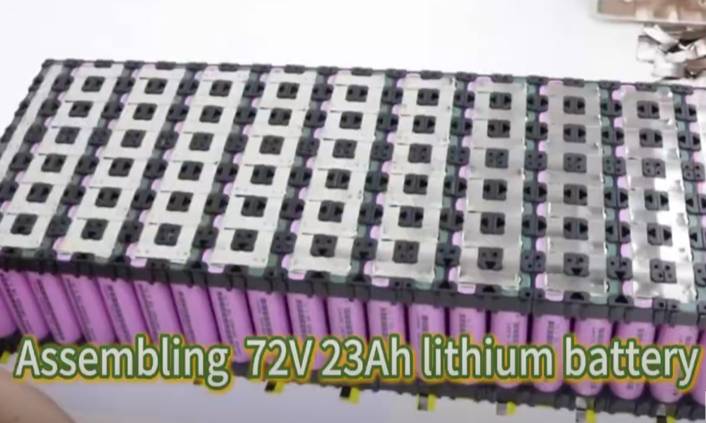 Assembling set of 72V 23Ah lithium battery