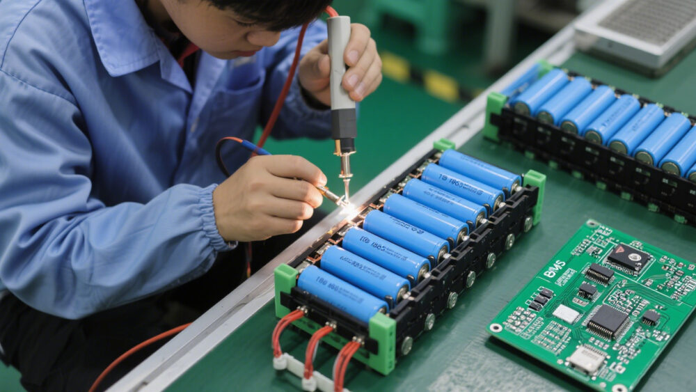 From individual cells to a complete battery pack, welding and protection board integration are required before the pack can be put into us