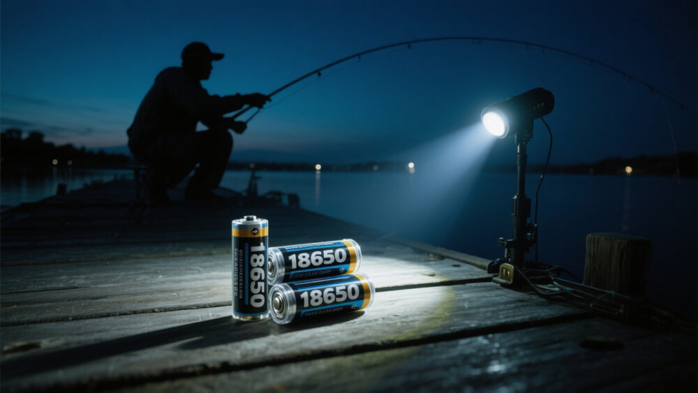 Under real high-current use, the beam of a high-capacity battery dims over time, demonstrating that sustained discharge ability is the key performance indicator.