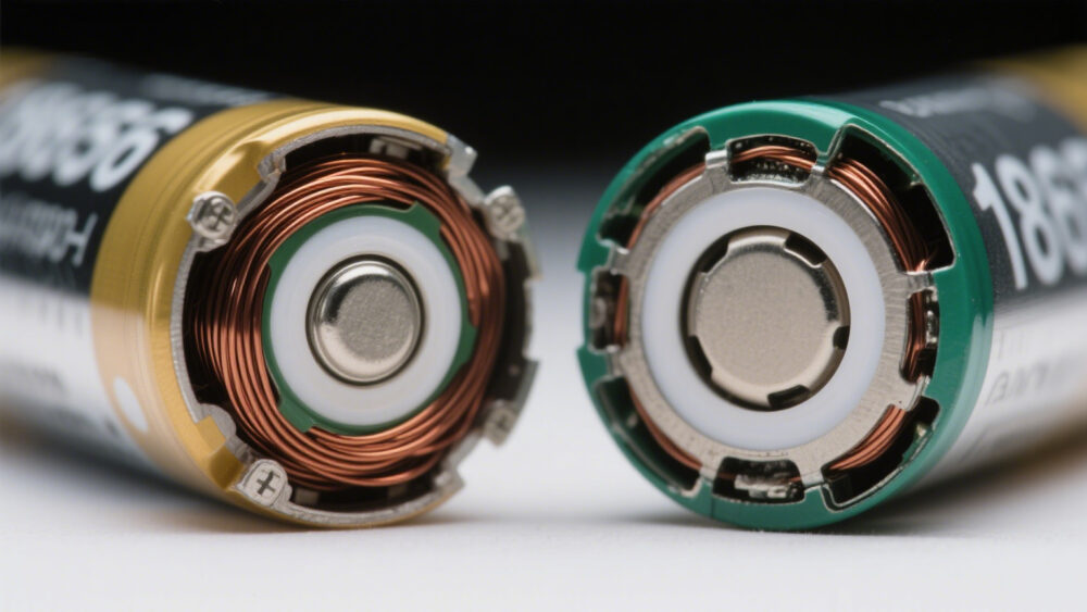 High-capacity cells have tighter winding and thicker electrodes, but their high-current tolerance may be lower; standard cells may have lower capacity but more stable discharge performance.
