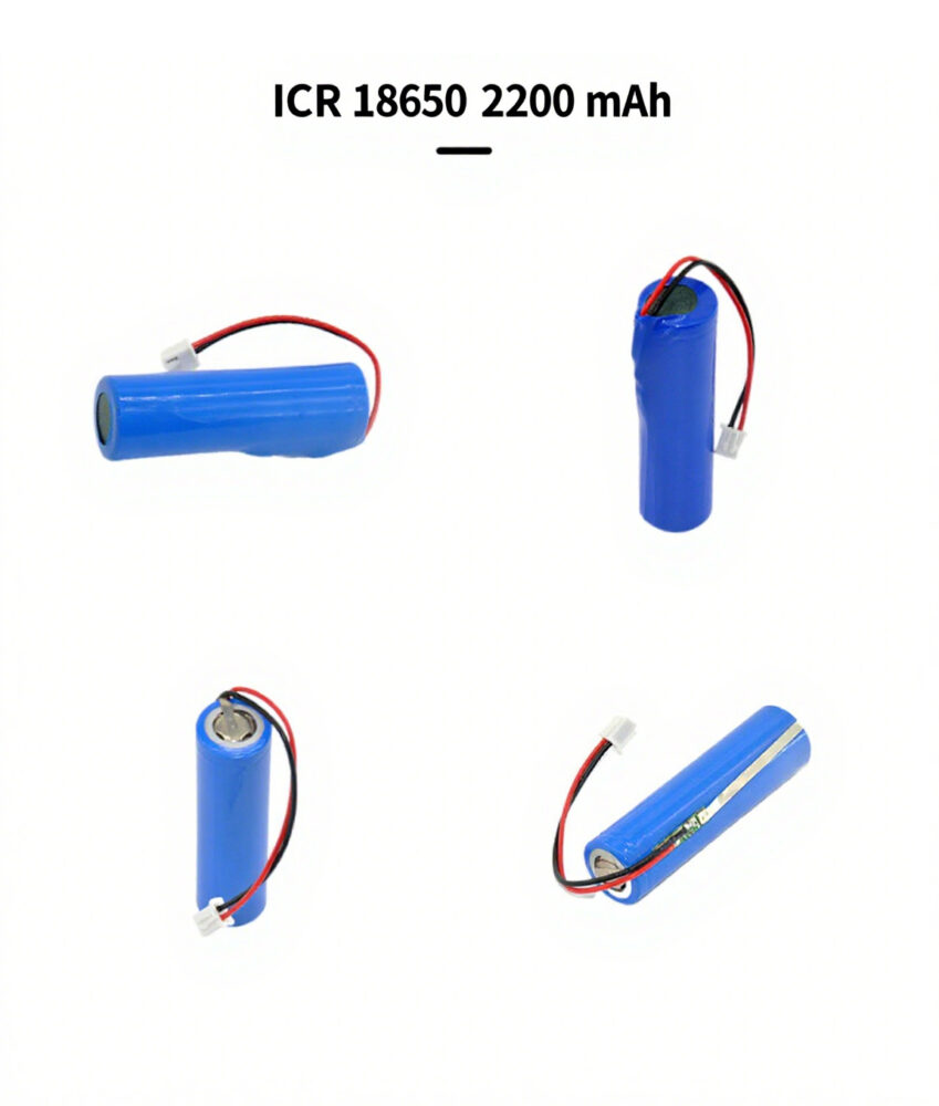 18650 ICR 2200mAh lithium-ion battery offers customized with external wiring and various types of wire leads