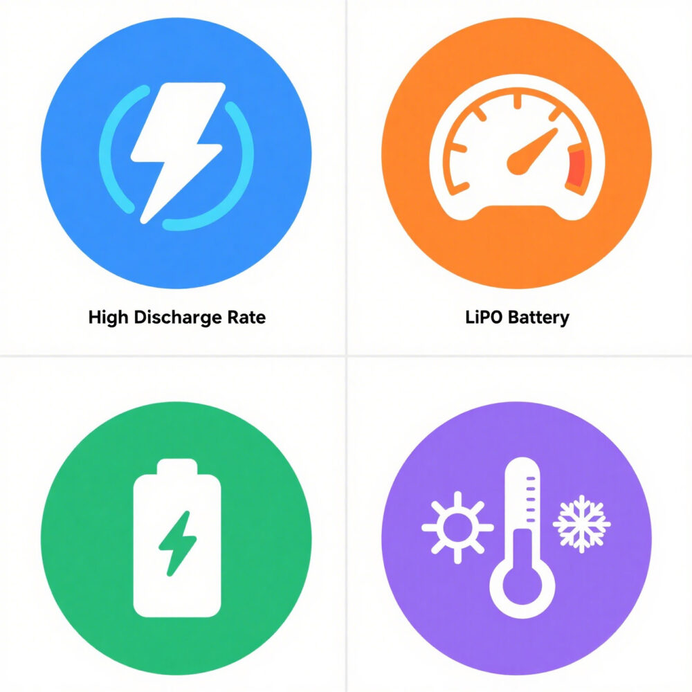Fast charging, high discharge, high energy density, and extreme temperature resistance make LiPo the ideal choice for drones, RC models, and industrial gear.