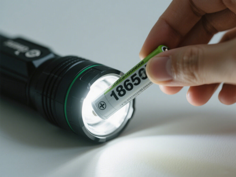 18650 battery applications in flashlight
