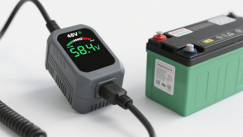 48V LiFePO4 battery charging with 58.4V charger, recommended LiFePO4-specific setup