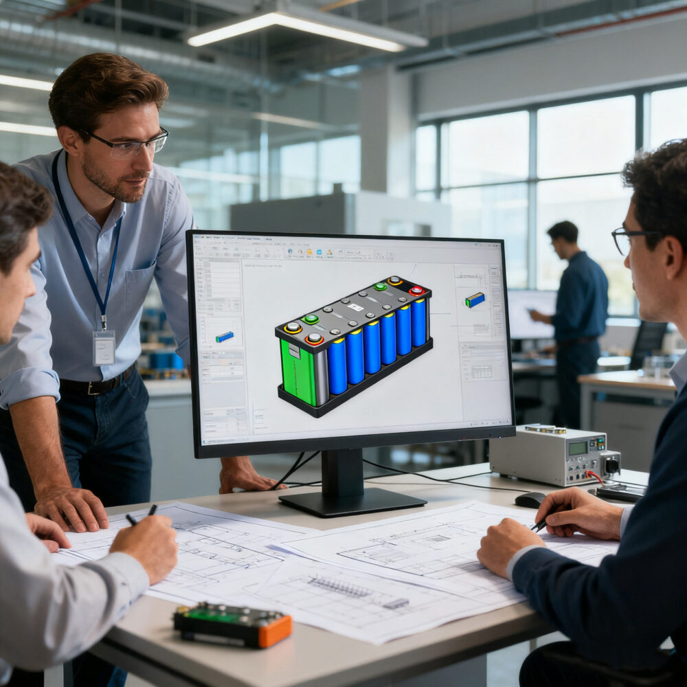 Custom golf cart battery design process