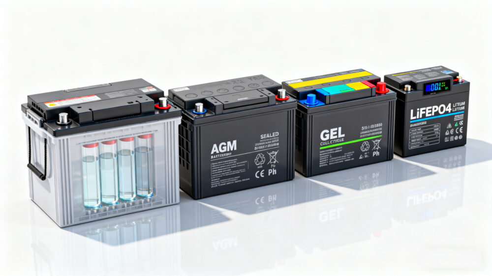Different Faces: Lead, AGM, Gel, Lithium deep cycle batteries