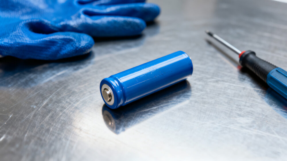 damaged 18650 lithium battery cell