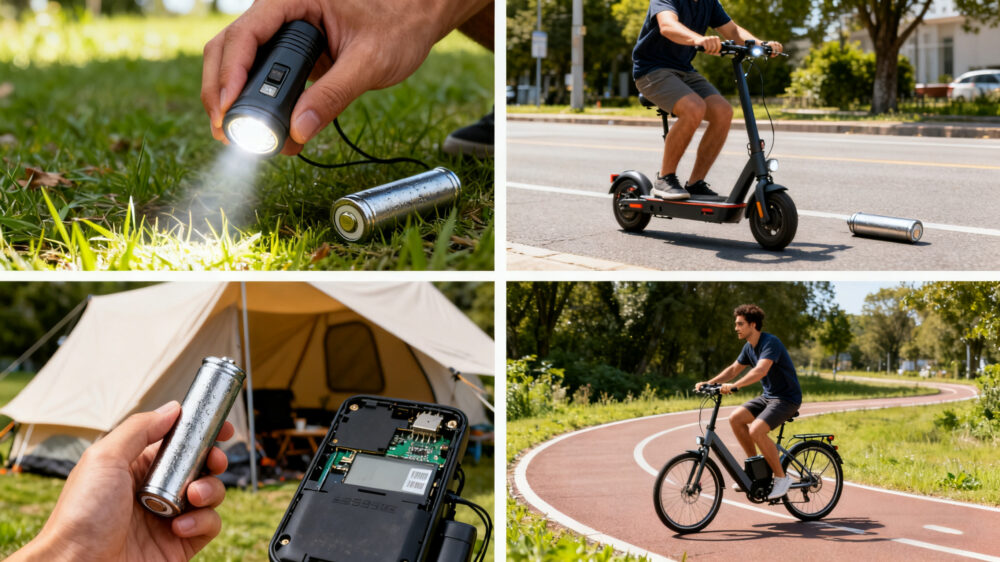 practical applications of the 18650 battery in different devices