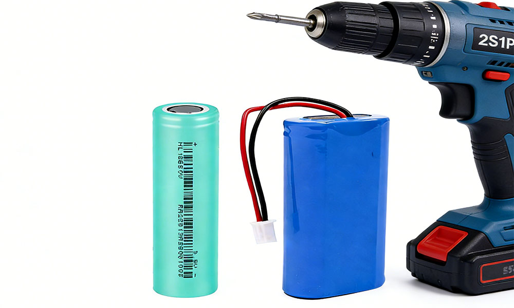 7.4V 18650 battery pack for household cordless screwdrivers