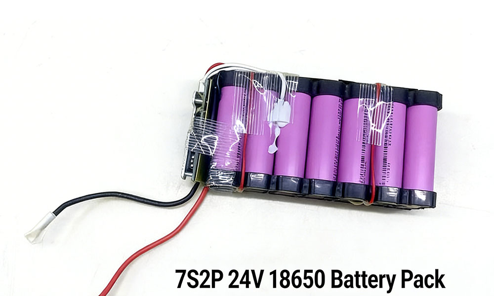 7S2P 24V emergency 18650 battery pack