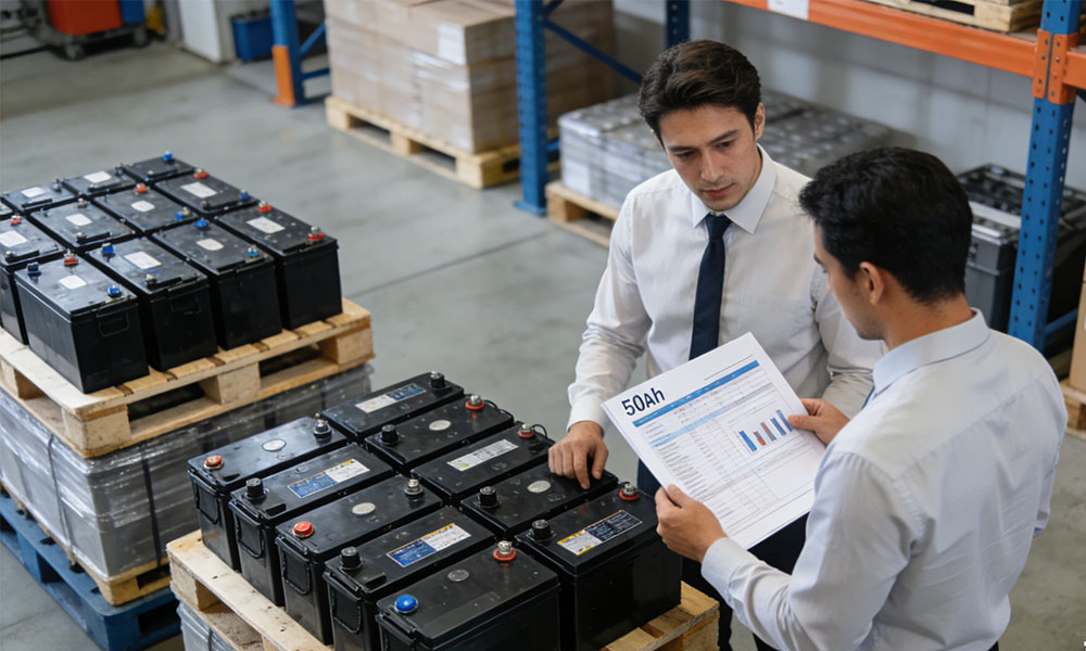 50Ah and 100Ah LiFePO4 battery cells for bulk procurement and inspection