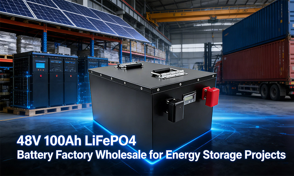 48V 100Ah LiFePO4 Battery Factory Wholesale for Energy Storage Projects