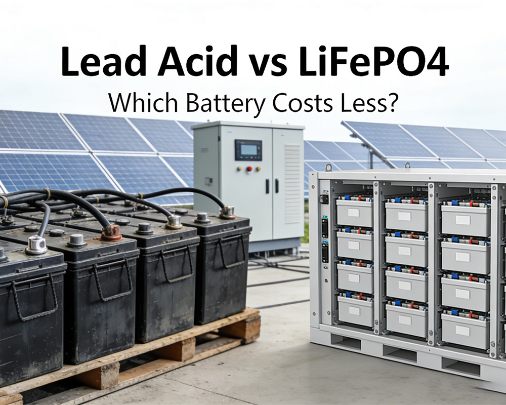 lead acid vs lifepo4 battery comparison for solar energy storage