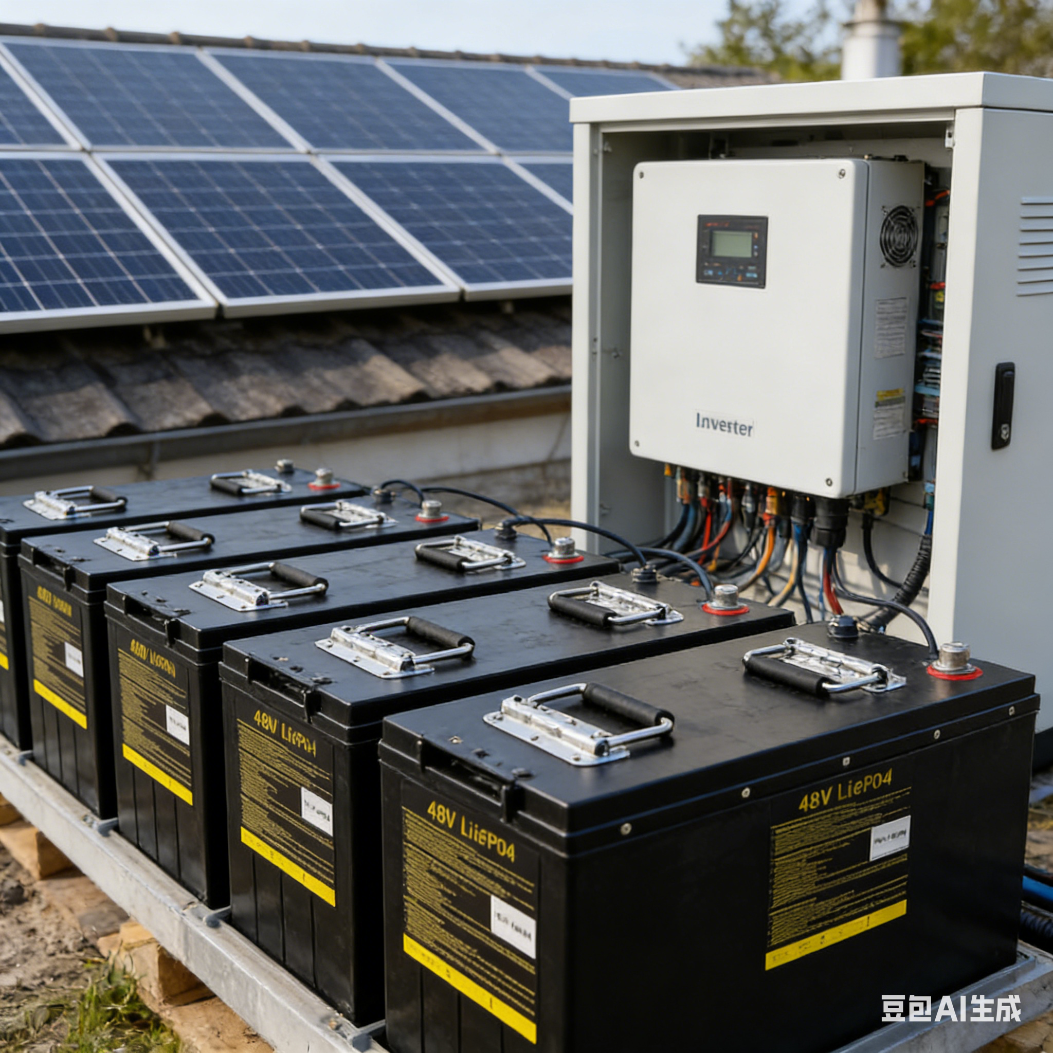 48V 100Ah lithium batteries used in solar energy storage system