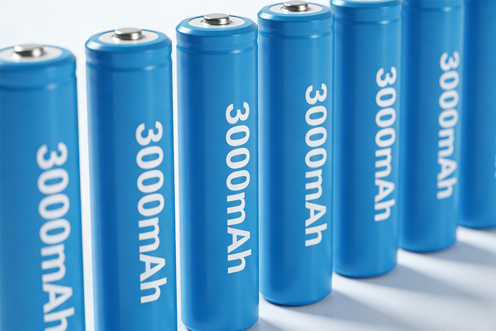 18650 lithium ion batteries labeled 3000mAh