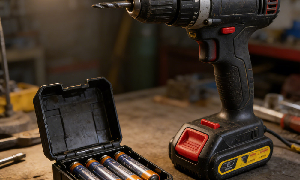 cordless drill and 18650 battery pack