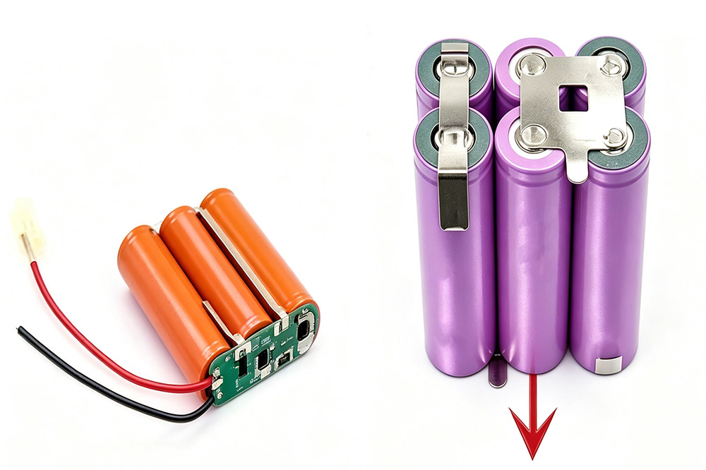 comparison of 3s1p and 3s2p 11.1v lithium battery packs