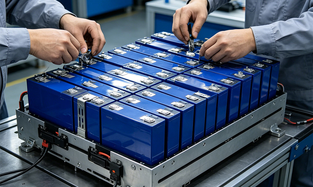 build lithium battery pack using 3.2V 280Ah lifepo4 battery cells for energy storage