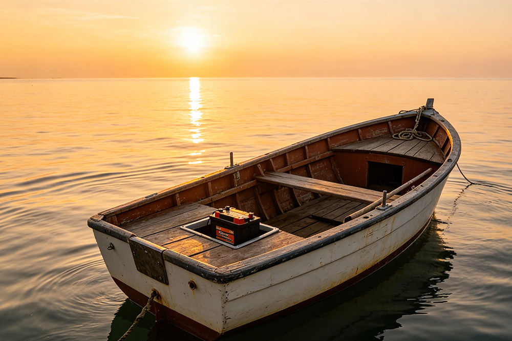 12V 100Ah LiFePO4 battery used on fishing boat