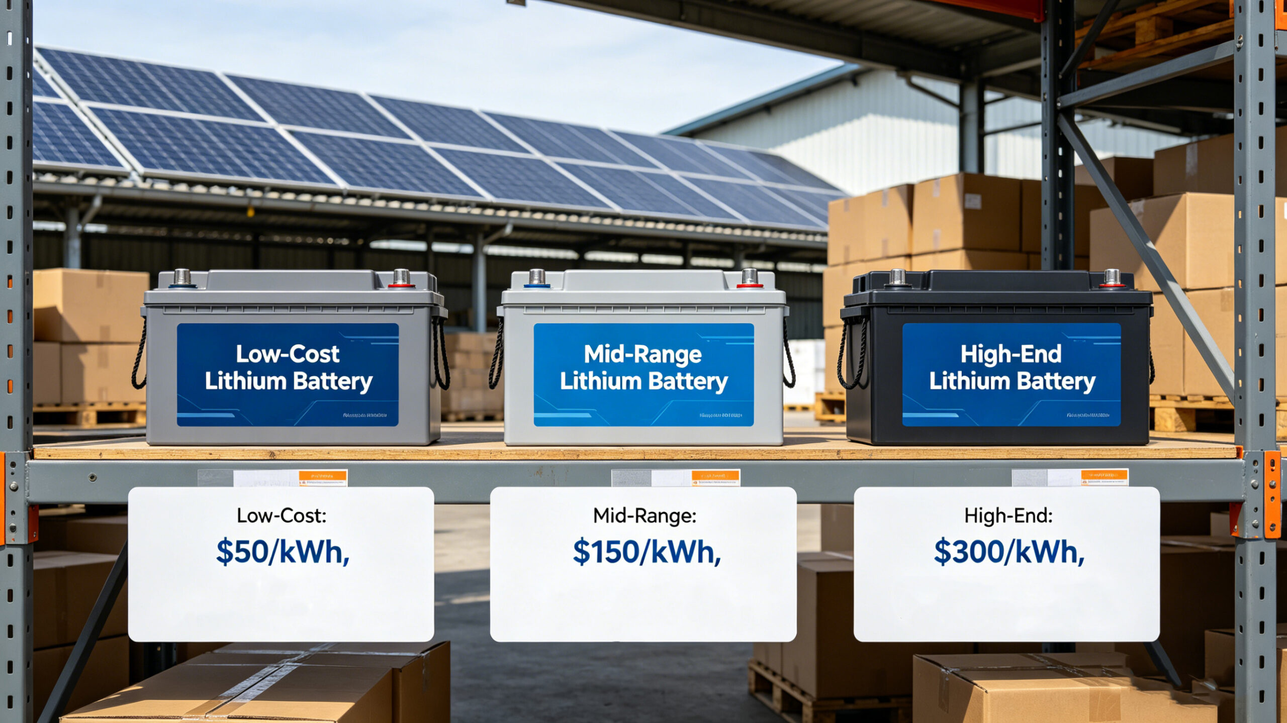 lithium batteries with different price levels