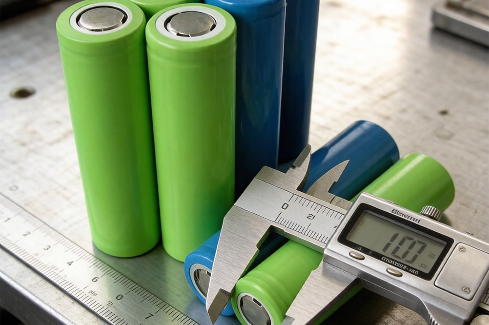 18650 battery dimensions measured with caliper