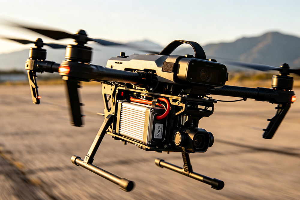 Comparison of LiPo and Li-ion batteries used in professional UAV systems