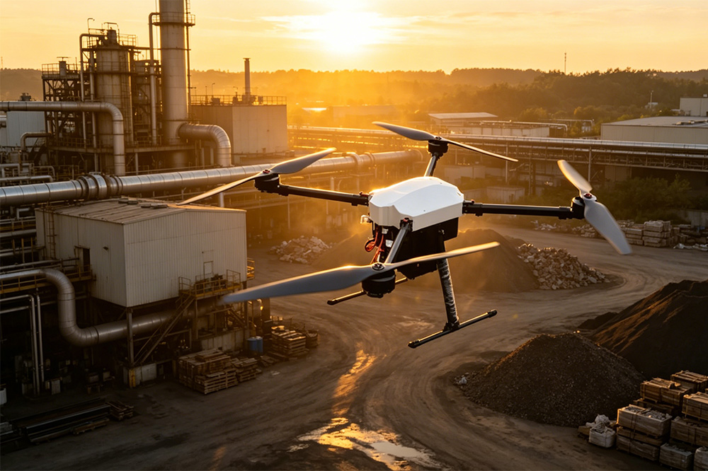 Industrial long-range UAV using Li-ion battery for extended flight missions