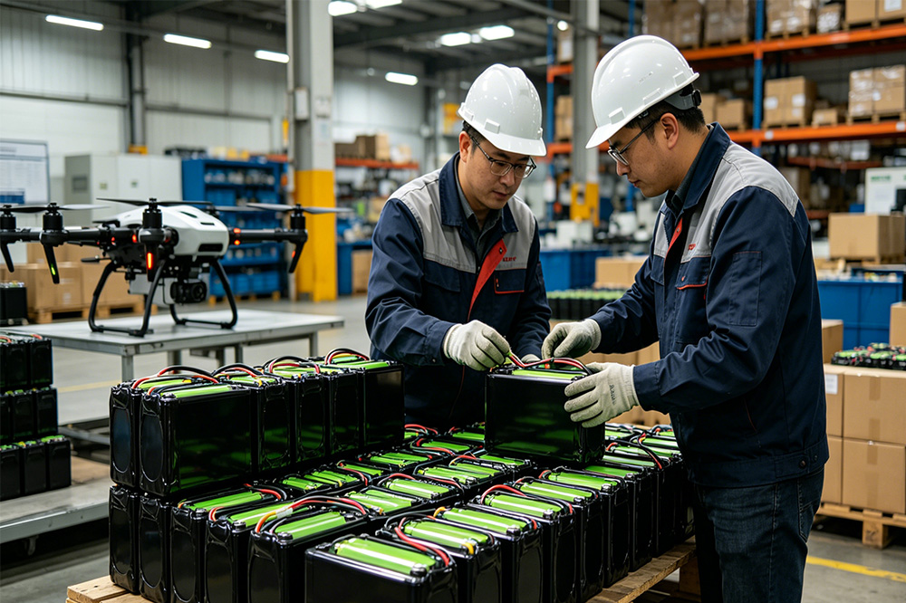 Bulk shipment of high capacity drone batteries for commercial UAV projects