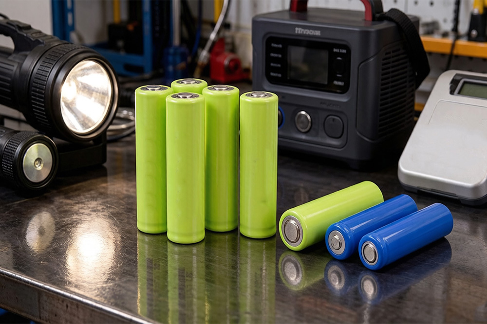 26650 rechargeable battery showing high capacity lithium ion cell used in flashlights and industrial devices