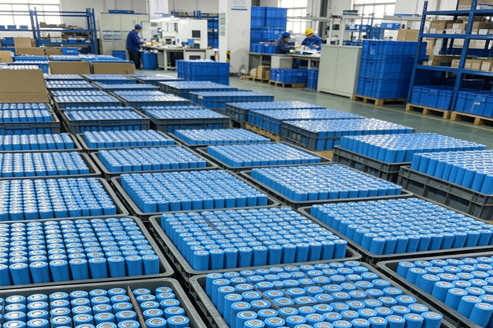 Bulk 18650 Battery Cells Ready for Industrial Assembly