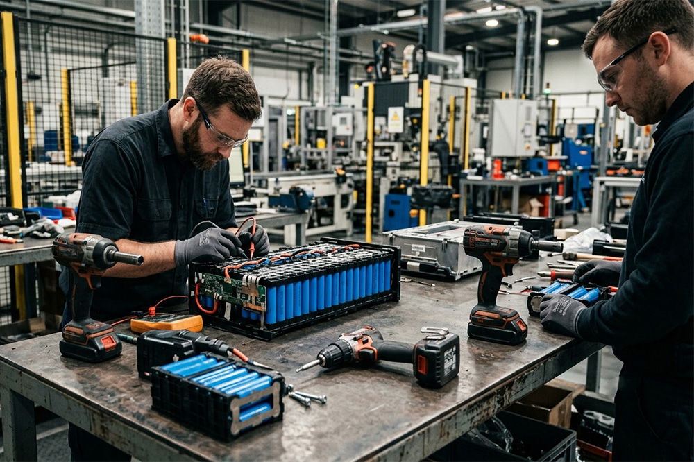 18650 lithium battery pack for electric screwdrivers and impact wrenches