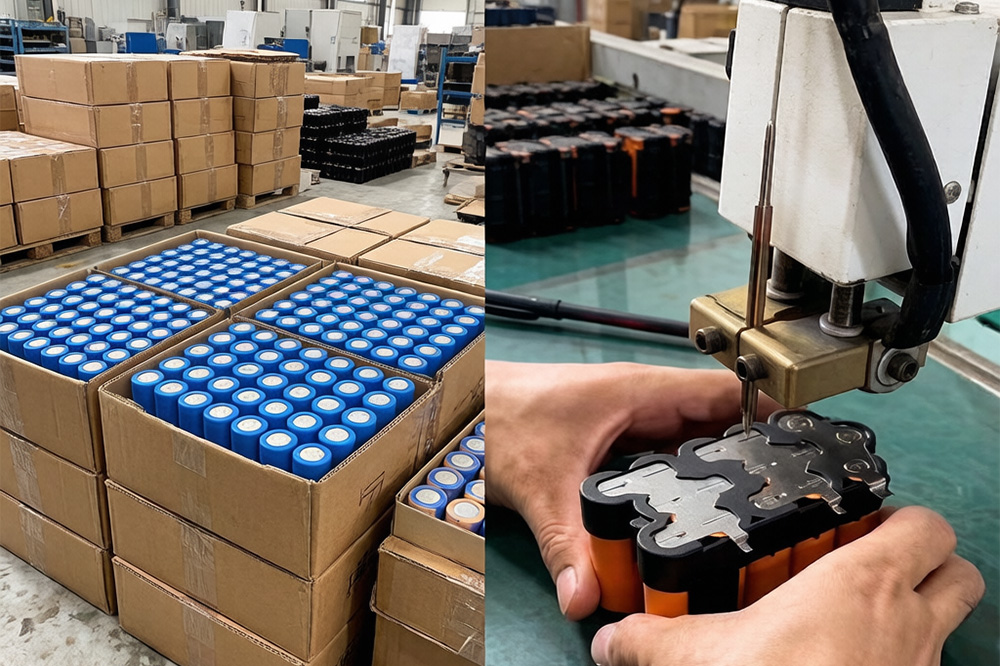 retail packaged 18650 lithium batterie and power tool battery pack assembly