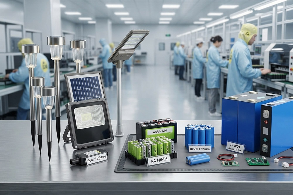 Rechargeable batteries for solar lights selection guide for manufacturers