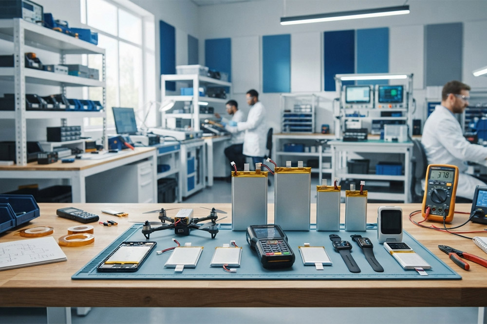 Custom lithium polymer battery for OEM electronic devices