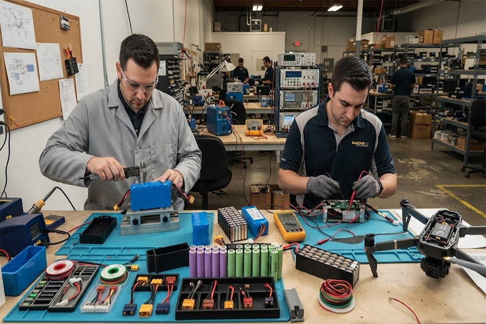custom drone battery manufacturer developing OEM UAV battery packs