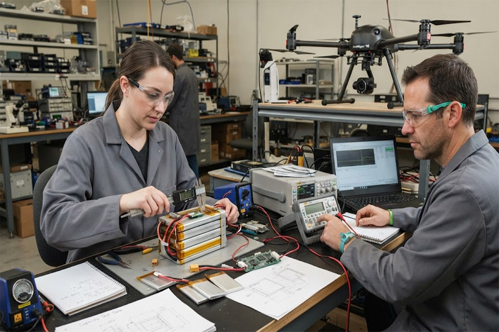 custom LiPo battery pack design for industrial UAV projects