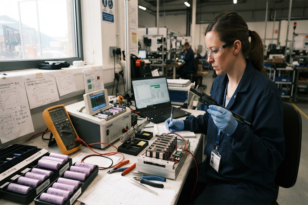 Engineer selecting the right 18650 lithium battery for an OEM battery pack